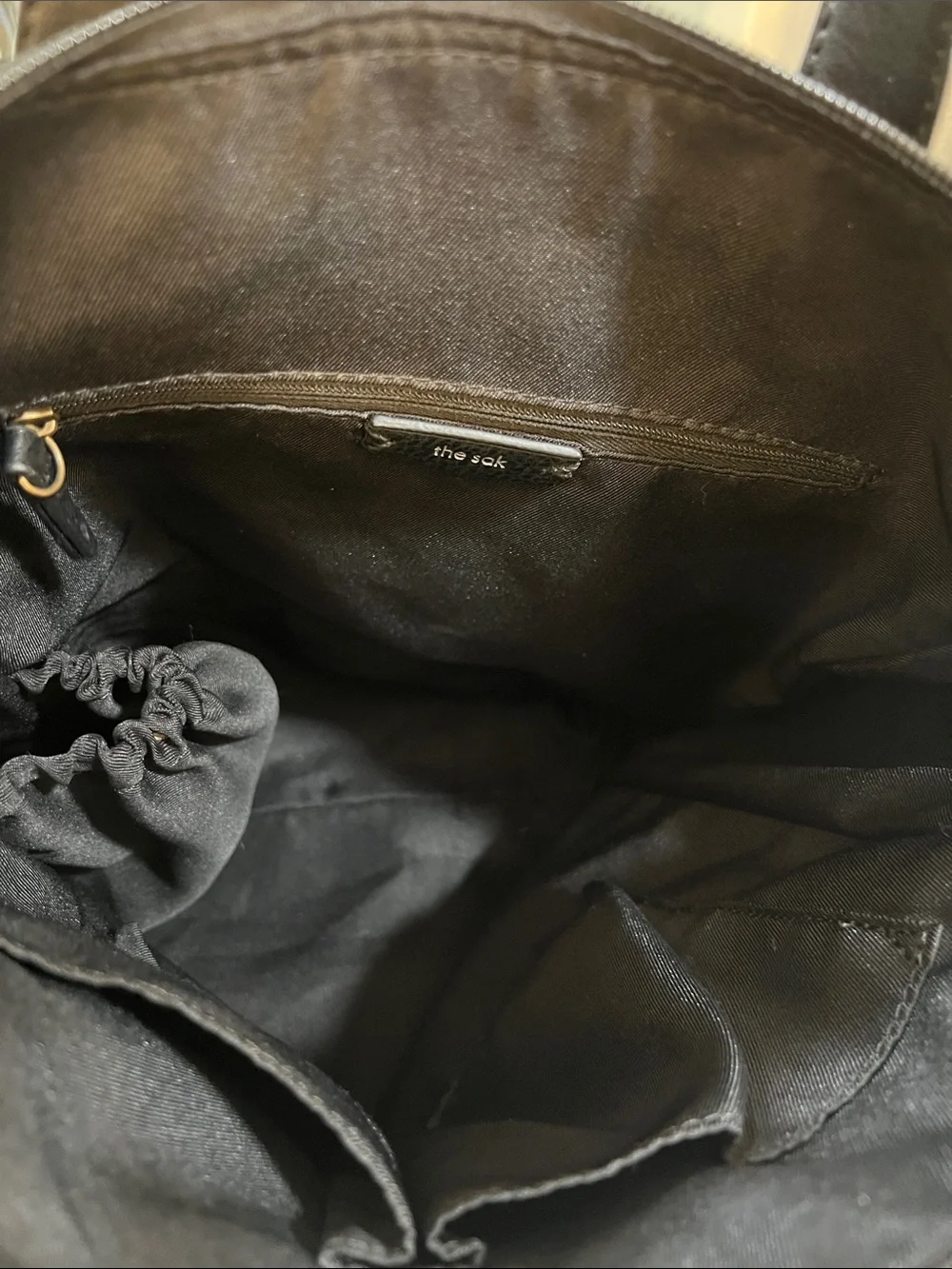 The Sak Olvera City Black Textured Quilted Backpack